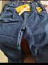 巴拉巴拉童装儿童牛仔裤男童女童加绒裤子秋冬宽松哈伦裤 牛仔深蓝88301 120 cm 实拍图