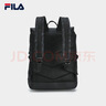 斐乐FILA官方男士背包【黑武士】双肩包防泼水老花轻便大容量电脑包 正黑色-BK XS 实拍图