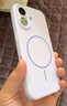 斯幻柯适用苹果17手机壳液态硅胶iPhone17手机壳17磁吸苹果17保护套纯色Magsafe高级简约全包ai按键紫 实拍图