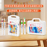 得力（deli）12色儿童学生水性丙烯马克笔PP盒装水彩笔生日礼物防水手绘咕卡荧光记号笔涂鸦美育 实拍图