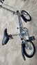 大行（DAHON） 412折叠自行车14英寸单速超轻迷你铝合金学生成人单车BYA412 银色 实拍图