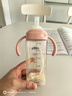 倍立欣直饮吸管奶瓶一岁以上2岁3岁-6岁宝宝ppsu防摔防漏喝奶喝水学饮杯 粉色 330ml 【2吸嘴+1直管+2刷】 实拍图