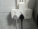 公牛（BULL）转换插头/品字形一转三插座/无线转换插座/电源转换器 适用卧室、厨房 3位分控开关插座  实拍图