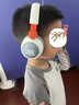 JBL JR470NC 头戴式儿童耳机 主动降噪真无线沉浸式学习网课益智玩具网课背书APP控制 白色 实拍图