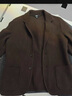 优衣库合作款/男装女装针织茄克/外套夹克西装25秋冬新款480812 38 深褐色 S /165/84A 实拍图