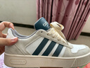 adidas「小锯齿」D-PAD CLASSIC美高风篮球风板鞋男女阿迪达斯   白色/遗迹蓝/棕色   42 实拍图