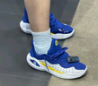 安德玛（UNDERARMOUR）库里CURRY 11男女情侣运动篮球鞋3027416 蓝黄色100 3026615-100 43 实拍图