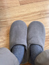 京东京造【厚底防滑】棉拖鞋女秋冬拖鞋室内居家毛拖保暖半包冬日白38-39 实拍图