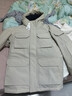 优衣库男装女装高级保暖羽绒茄克冰雪羽绒户外连帽外套477136 30 浅米色 M /170/92A 实拍图