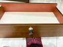幻狐 （DREAM FOX ） 电脑桌台式家用办公书桌现代简约带抽屉学生学习桌卧室写字桌子 推荐【五抽+柜门】深胡桃色120CM 实拍图
