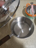 康巴赫316L不锈钢奶锅宝宝辅食锅带蒸屉婴儿煎煮一体小奶锅煮面锅16cm 实拍图