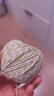 九千谷棉线绳1.5mm 棉绳编织线双色包粽子绳吊牌线捆食物 黄白3个9516 实拍图