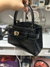 CHARLES&KEITH鳄鱼纹凯莉包手提斜挎婚包包女包生日礼物CK2-50270880-1 Black黑色 S 实拍图