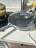 三禾微纳无涂层不粘炒锅可立盖炒菜锅无油烟含钛锅具30cm黛蓝青配钢铲 实拍图