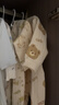婧麒（JOYNCLEON）新生婴儿衣服秋冬季初生宝宝连体衣纯棉夹棉加厚哈衣爬服冬装 花田小兔 73cm 实拍图