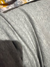 宜而爽 情侣100%全棉秋衣秋裤套装男女士圆领打底棉毛衫纯棉保暖内衣 男款浅麻灰 XL 实拍图