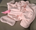 babycare婴儿浴巾暖绒洗澡巾光暖黑科技baby绒带帽斗篷-小粉象105*105cm 实拍图