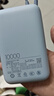 小米（MI）【3C认证】小米充电宝移动电源 10000  自带线双向快充口袋版 电源 灰蓝色可上飞机/火车 实拍图