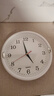 挂钟挂表墙钟客厅新款数字北欧中式简约百搭田园家居畅销时钟钟表 白色 实拍图