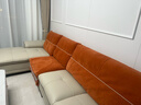 顾家家居真皮沙发 客厅现代简约家具1022 柔空白四人位躺右 实拍图