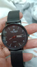 路易爵伦公务员男士学生考试专用手表青少年静音开学季 黑壳黑面网带 实拍图