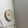 事事如意柿子钟表静音机芯挂钟客厅圆形装饰创意石英钟挂墙免打孔 玫瑰金框 14英寸（直径35厘米） 实拍图