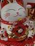 智汇招财猫开业大摆件自动招手电动摇手大号陶瓷新店开业大吉乔迁礼物 【招财进宝】23*20*21 【礼盒+坐垫+围脖】电池插电两用 实拍图