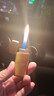 超薄珍珠打火机金属砂轮明火充气实用礼品打火机锌合金 金色 单机 1个 实拍图