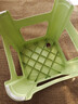 网红塑料凳子30.5cm客厅防滑凳餐桌凳简约可摞叠便携凳浴室凳 绿色【两种款式随机发】 （一个装） 实拍图