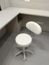 华恺之星凳子吧台椅家用可升降转椅旋转美容院凳前台滑轮圆凳BY651白靠背 实拍图