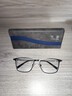 依视路（ESSILOR） 钻晶系列高清耐磨防蓝光近视超薄镜片专业配度数眼镜架男女镜框 金属-全框-2062GY-透明灰 镜框+依视路膜御防蓝光1.67现片 实拍图