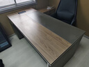 舒炫（SHUXUAN）老板桌总裁办公桌简约现代经理主管办公桌椅组合大班台办公家具 1.8米老板桌+侧柜 实拍图