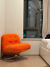宜家（IKEA）DYVLINGE杜威林格扶手转椅360度旋转灯芯绒沙发椅单人休闲椅复古 【新品】橙色 实拍图