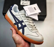 Onitsuka Tiger鬼塚虎复古德训鞋耐磨平底男女鞋休闲板鞋百搭 TOKUTEN 浅灰色/深蓝色 38 实拍图