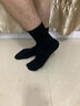 京东京造【纯棉100%】6双男式短袜10A抗菌休闲透气袜子男夏季 黑白 实拍图