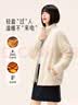雪中飞摇粒绒外套女2025秋冬立领保暖情侣上衣 2.0酒红色    XL    实拍图