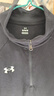 安德玛（UNDERARMOUR） Rival男子1/4拉链运动休闲卫衣1386016 黑色001 M 实拍图