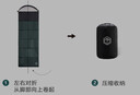 京东京造 信封式睡袋 户外露营防潮柔软贴身恒温加厚保暖冬季 军绿色2.3kg 实拍图