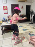 EVERVON轮滑鞋儿童溜冰鞋男女童旱冰鞋KJ-337粉色附护具头盔S号适31-34码 实拍图