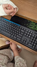 罗技（Logitech）MK275 键鼠套装 无线键鼠套装 办公键鼠套装 全尺寸 商务键鼠套装 带无线2.4G接收器 黑蓝色 实拍图