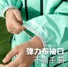 牧萌儿童雨衣男女童带书包位全身防水中大童学生上学雨披 松翠象 XL 实拍图