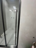 东鹏（DONGPENG）淋浴房三联动推拉门一字形卫生间隔断干湿分离玻璃浴室隔断沐浴房 枪灰0.9-0.99/2米高|极窄 升级1.0壁厚不锈钢+2cm极窄边框 实拍图