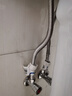 九牧（JOMOO）黄铜加厚角阀三角阀1冷1热套装   02064-1C-1  实拍图