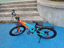 凤凰山地自行车男女变速山地车碟刹青少年儿童自行车学生单车 星际 橙蓝【变速+三刀轮】 22寸【适合130-170cm】 实拍图