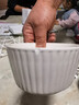 奶油风碗碟套装新款家用高颜值陶瓷餐具碗盘筷子轻奢耐高温 4.5英寸美式碗奶油色2只装 2件套 实拍图