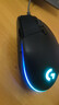 罗技（G）G102第二代游戏鼠标 RGB流光灯效鼠标 轻量化  游戏级8000DPI传感器 黑色 200-8000DPI 实拍图