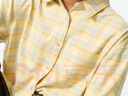 优衣库女装法兰绒衬衫/格纹格子长袖衬衣25秋冬新款485263 41 杏黄色 M 实拍图