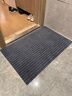 入户门前地垫可裁剪玄关鞋垫家用门垫进门加厚垫子大门口防滑地毯 灰色【TPR七条纹】 80*120厘米 实拍图