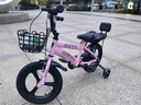 贝琦童（BEIQITONG）儿童自行车单车2-3-4-6-9-10岁男孩童车中大童女孩小孩宝宝脚踏车 尊享粉【一体轮】暴君轮靠背后座 14寸适合身高(90-105)CM 实拍图