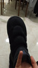 adidas ADIPUFF面包鞋保暖防滑耐磨柔软中帮棉鞋阿迪达斯轻运动   黑色/碳黑/皇家蓝   42 实拍图